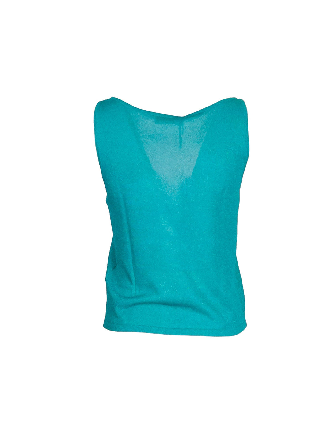 FRACOMINA Top regular senza maniche acquamarina in maglia - Mancinelli 1954