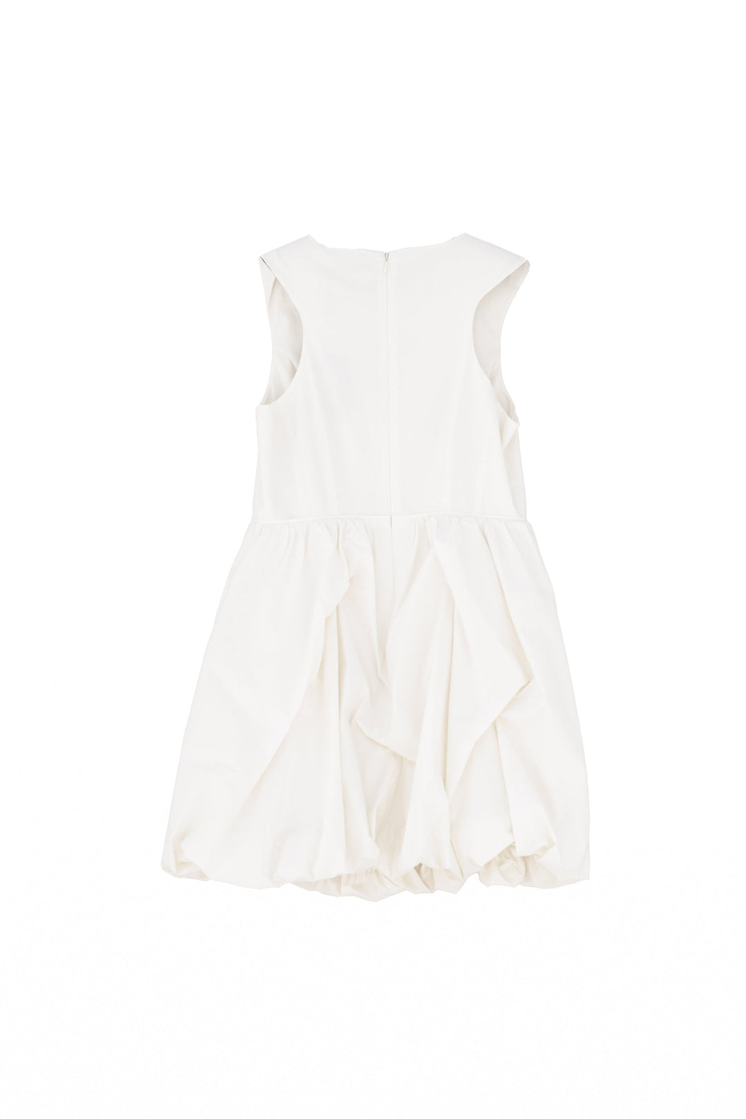 TWINSET Abito corto balloon bianco sugar in popeline - Mancinelli 1954
