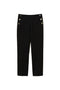 Pantaloni neri con bottoni gioiello