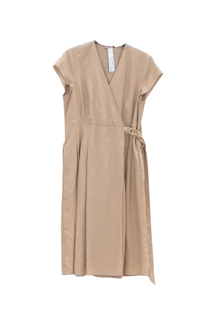 TWINSET Abito longuette corda in misto lino - Mancinelli 1954