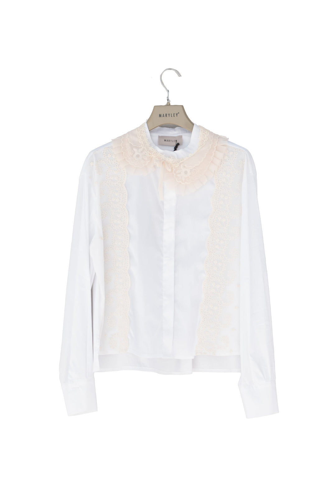 Maryley Camicia Bianca con Colletto Ricamato - Mancinelli 1954