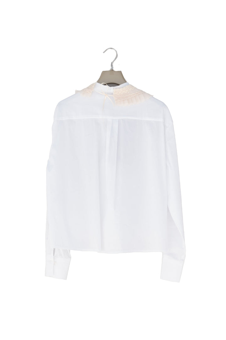 Maryley Camicia Bianca con Colletto Ricamato - Mancinelli 1954