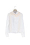 Camicia Bianca con Colletto Ricamato