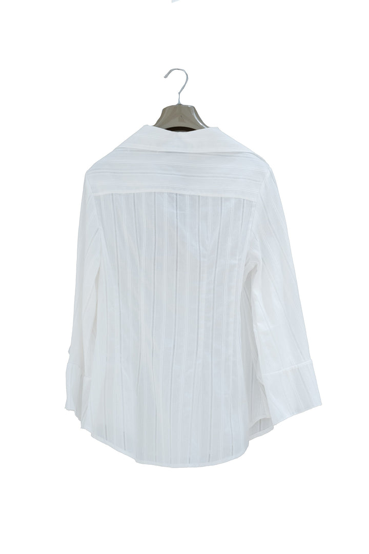 Maryley Camicia bianca con maniche volant - Mancinelli 1954