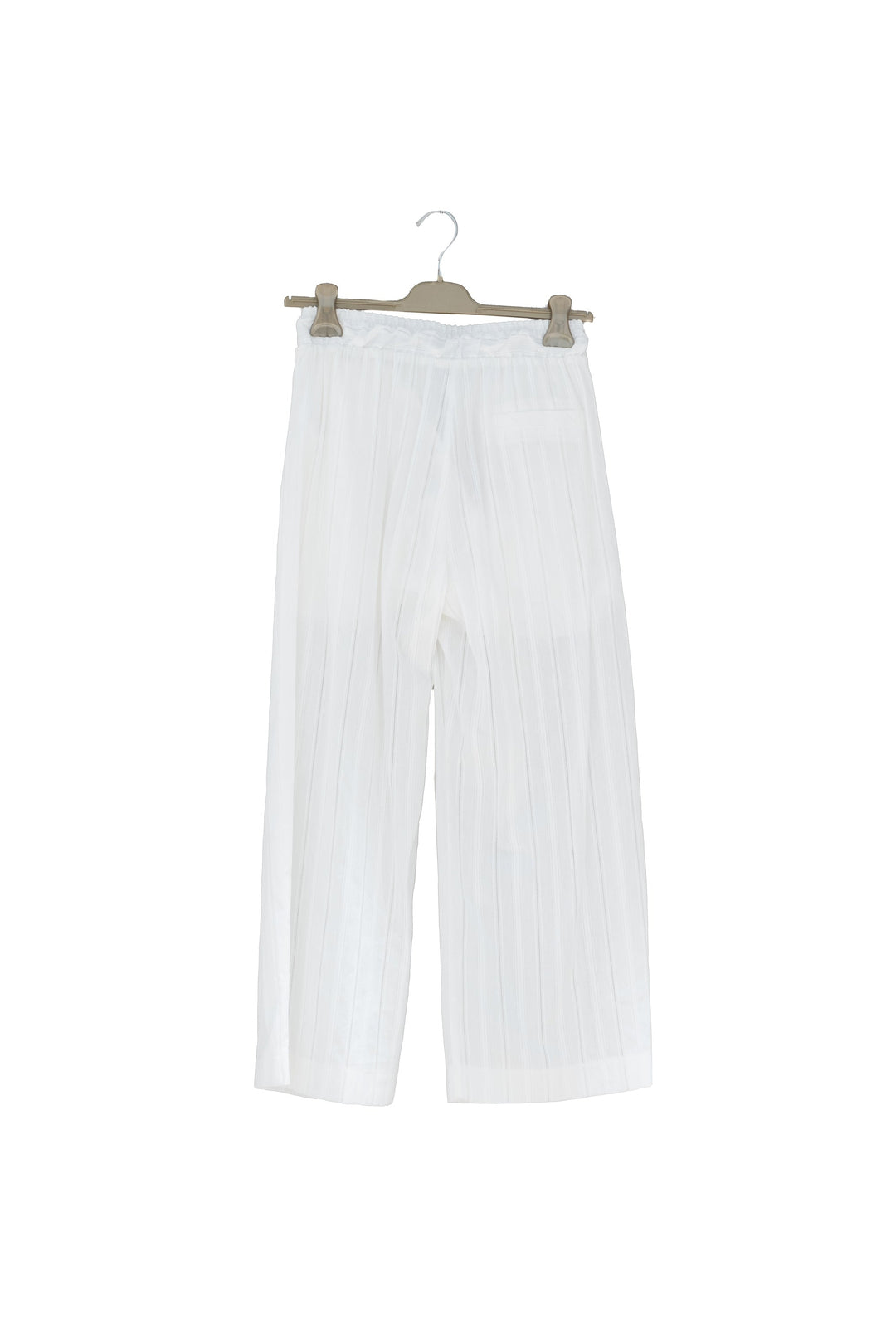 Maryley Pantalone bianco plissettato - Mancinelli 1954