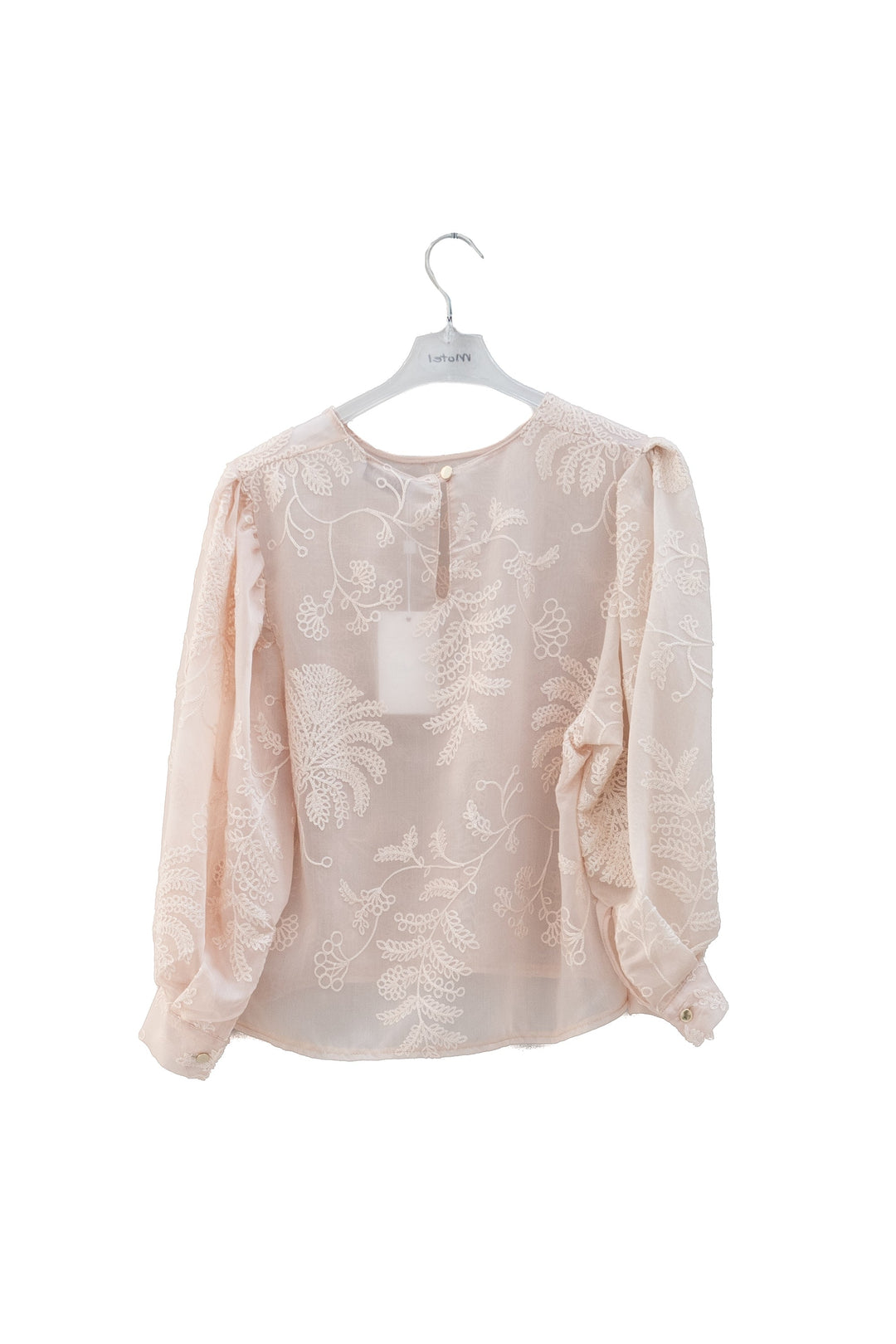 MOTEL Camicia beige ricamata in lyocell - Mancinelli 1954