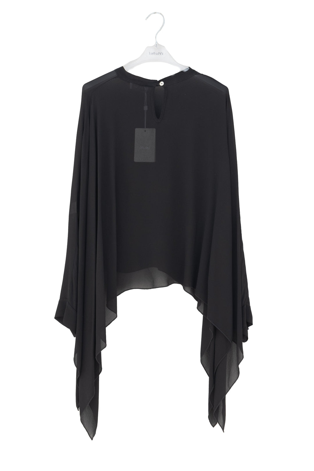 MOTEL Blusa Nera in Viscosa - Mancinelli 1954