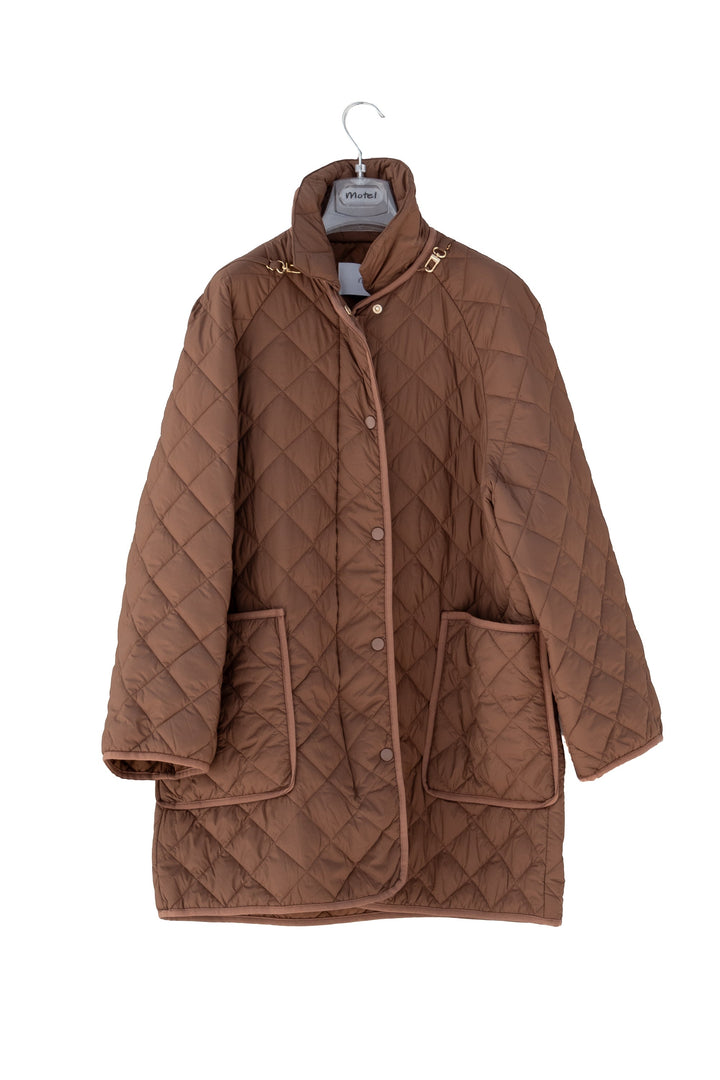 MOTEL Piumino moro trapuntato con cappello coordinato - Mancinelli 1954