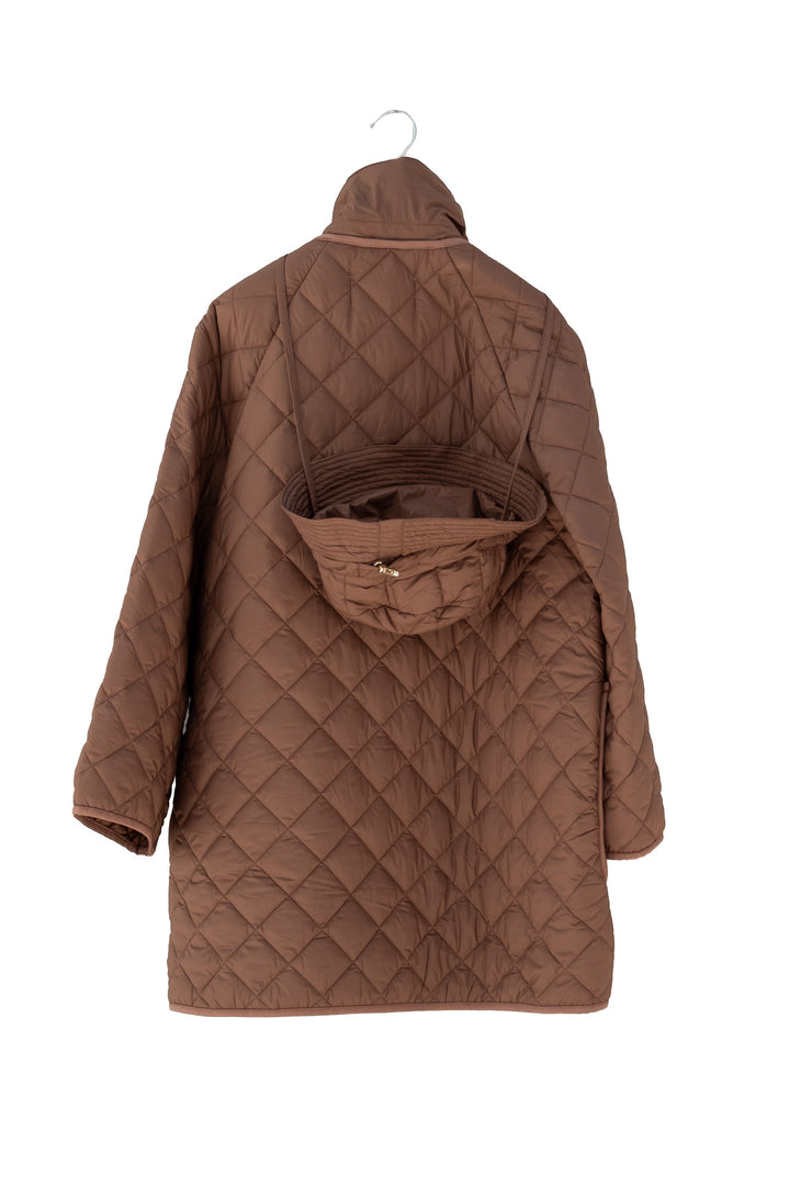 MOTEL Piumino moro trapuntato con cappello coordinato - Mancinelli 1954