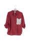 Camicia rosso indiano con Tasca di Paillettes