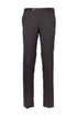 Brown stretch wool blend trousers