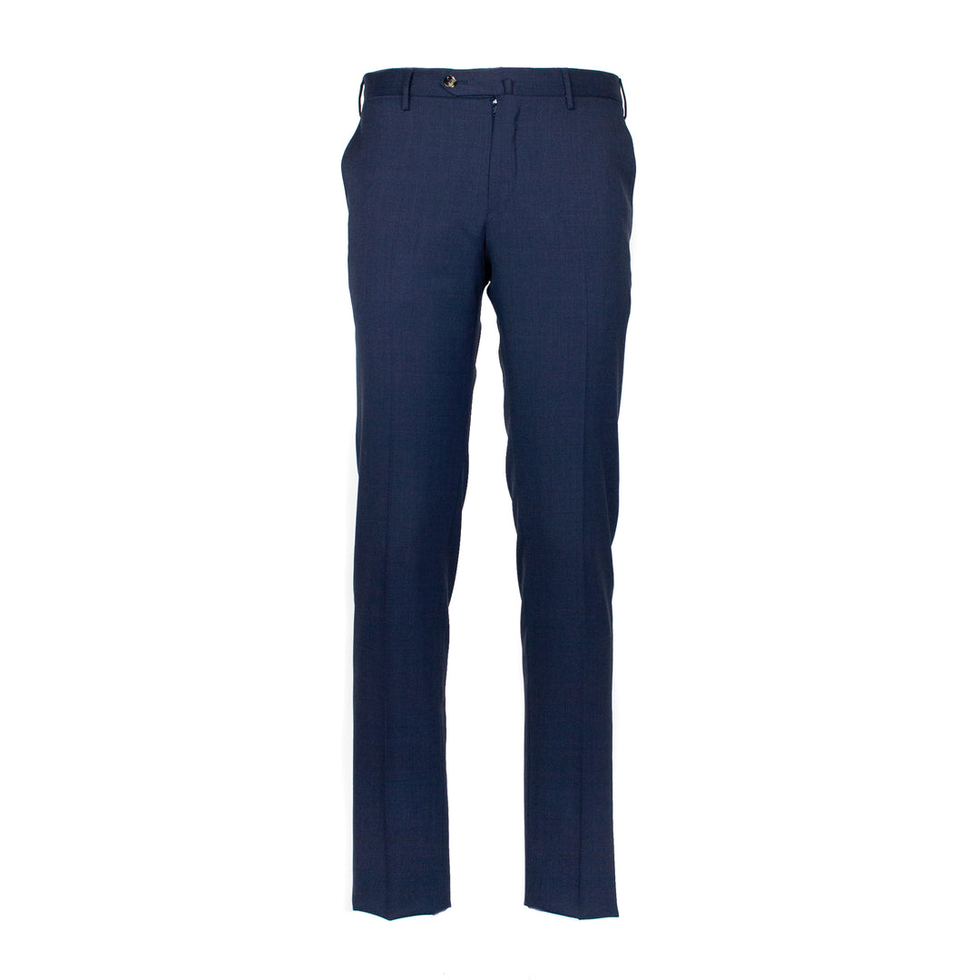 PT TORINO Pantalone in misto lana stretch blu - Mancinelli 1954