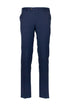 Blue stretch wool blend trousers