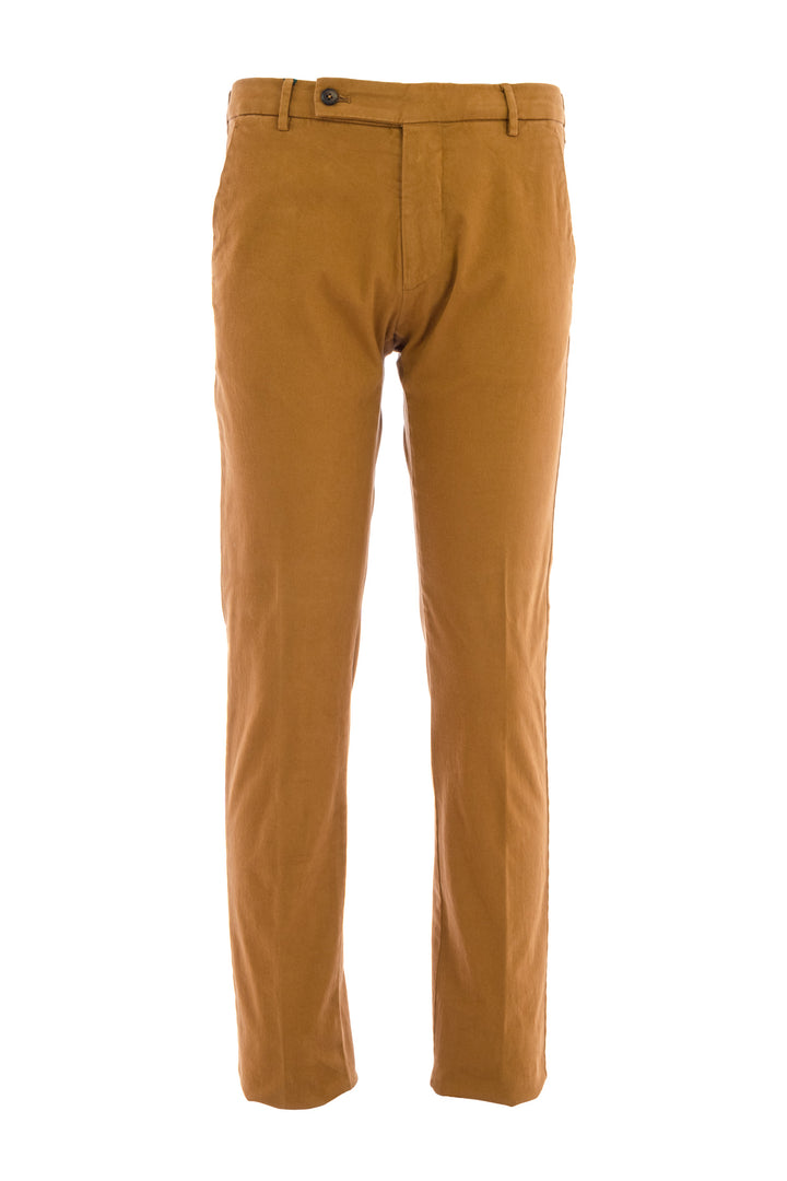 BERWICH Pantalone cammello in cotone stretch - Mancinelli 1954