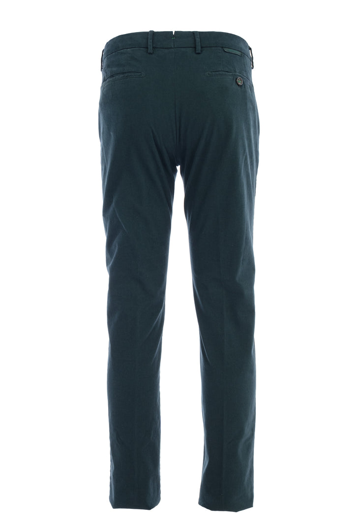 BERWICH Pantalone verde in cotone stretch - Mancinelli 1954