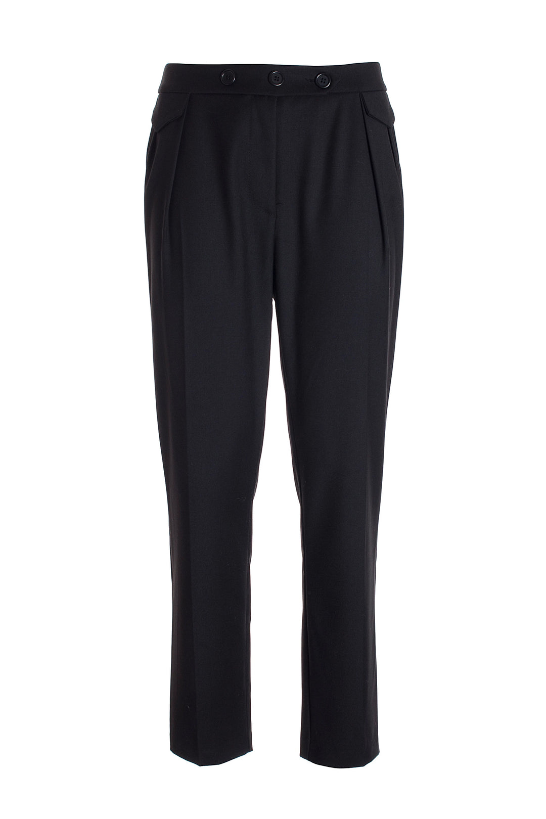 FRACOMINA Pantalone linea diritta in tessuto tecnico nero - Mancinelli 1954