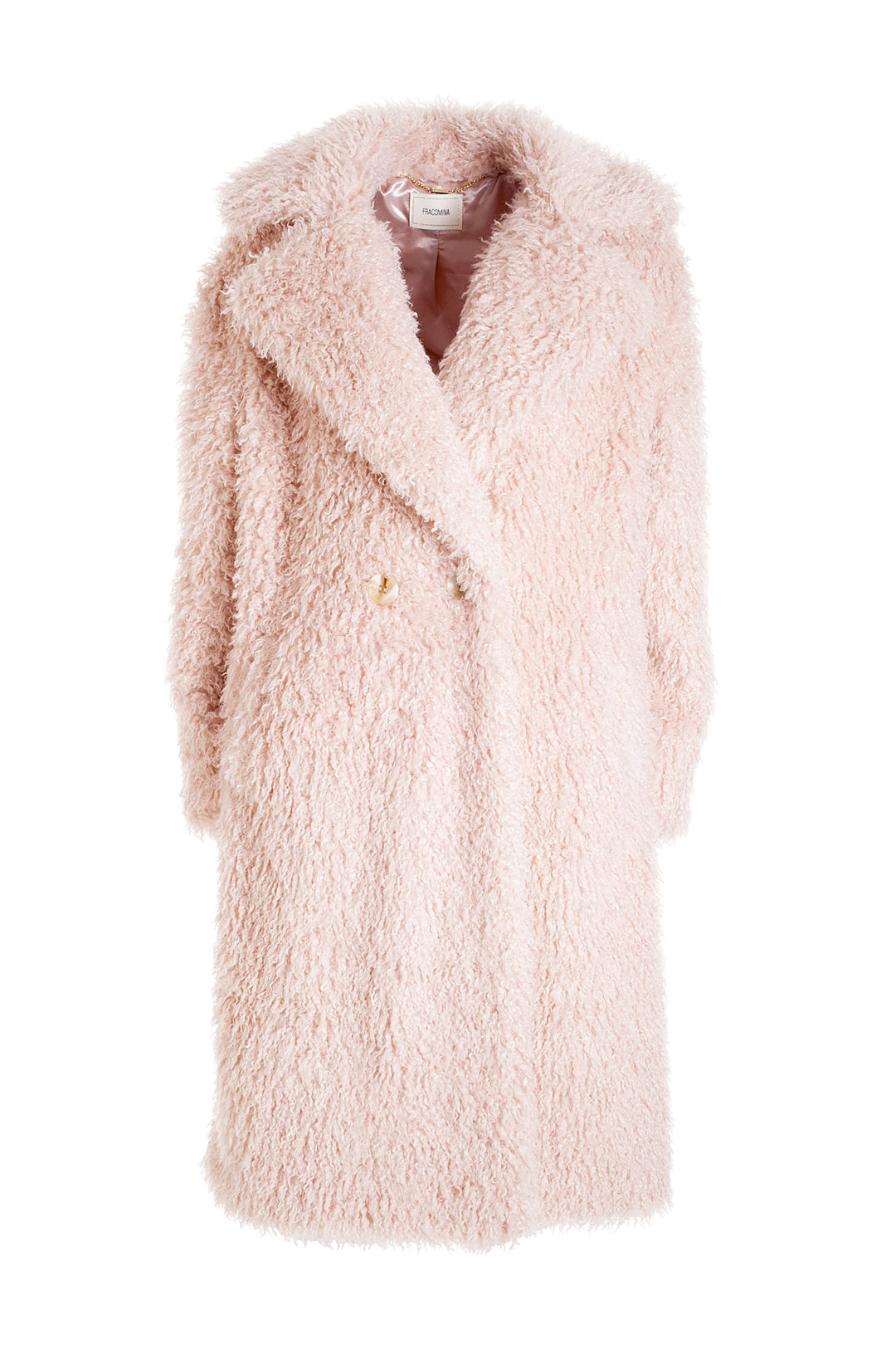 FRACOMINA Cappotto regular in eco pelliccia effetto mongolia - Mancinelli 1954