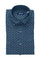 Camicia blu notte in cotone con motivo cashmere azzurro