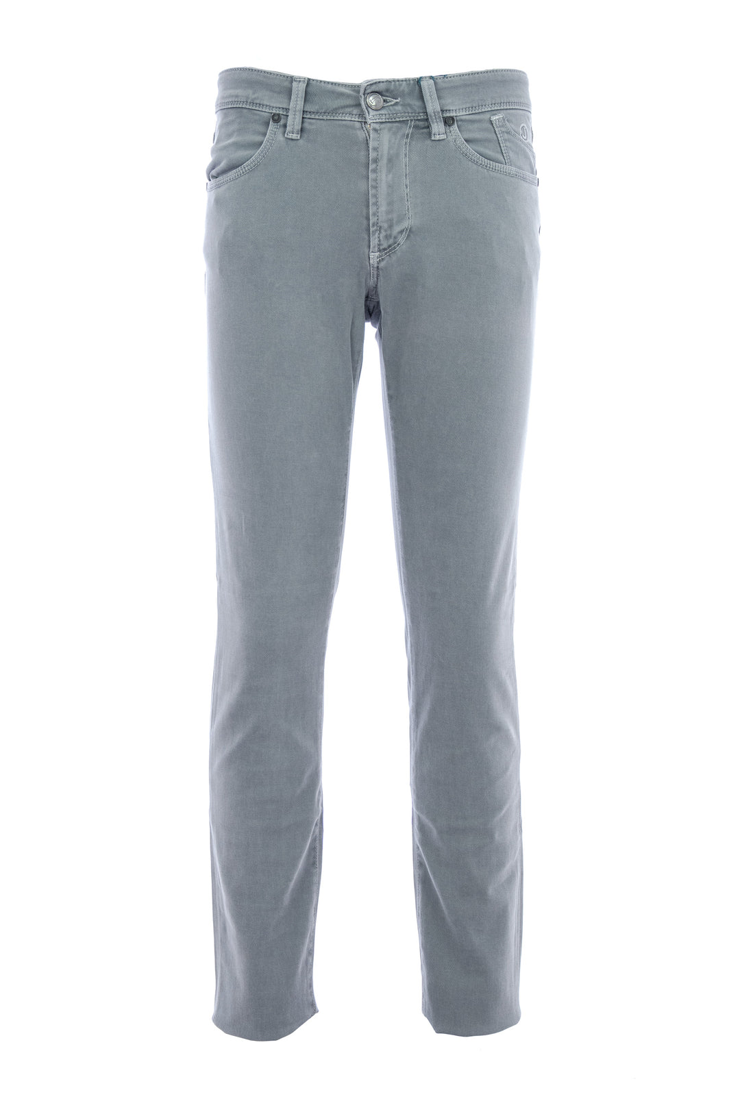 JECKERSON Pantalone grigio 5 tasche stretch in cotone - Mancinelli 1954
