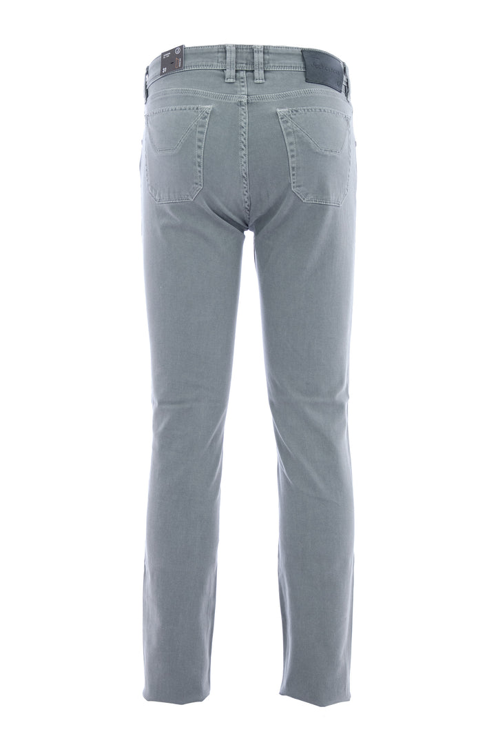 JECKERSON Pantalone grigio 5 tasche stretch in cotone - Mancinelli 1954