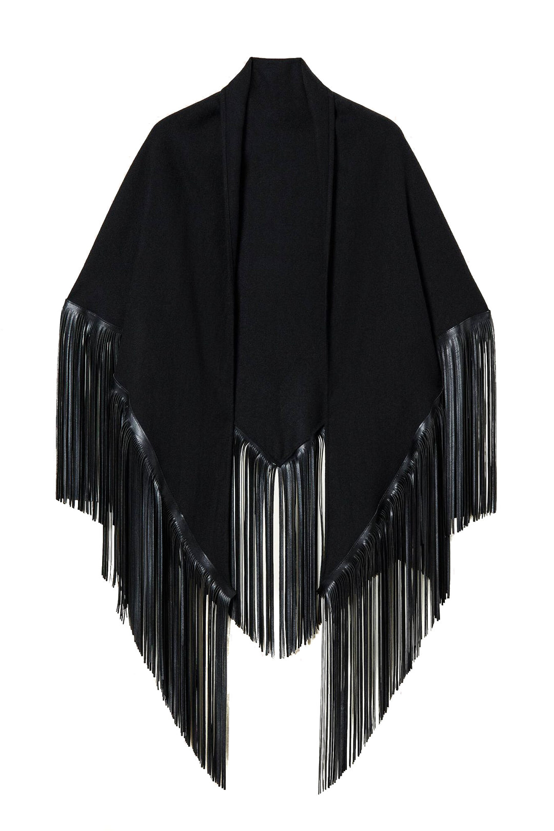 TWINSET Poncho in panno con frange - Mancinelli 1954