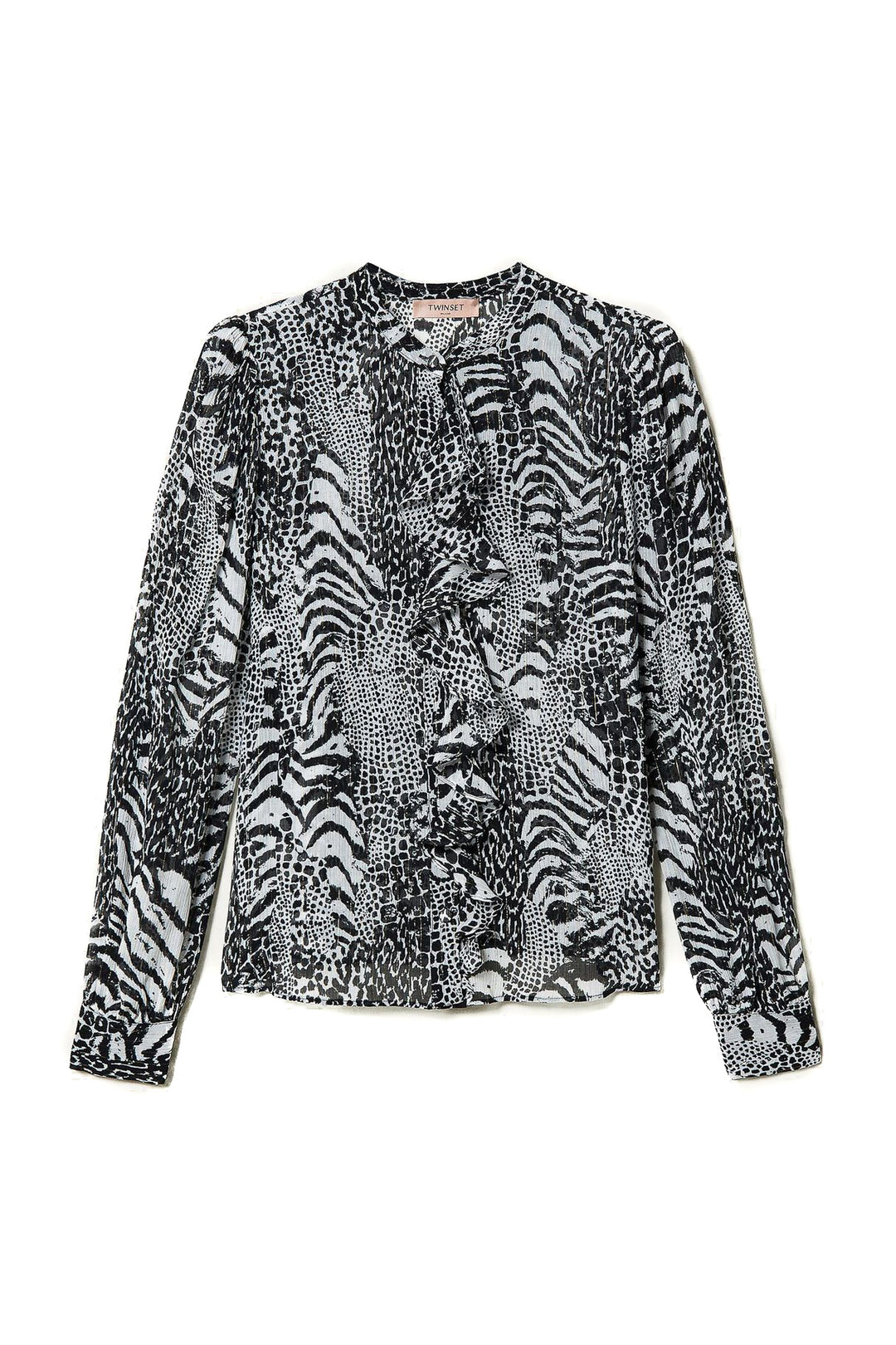 TWINSET Camicia in creponne animalier - Mancinelli 1954