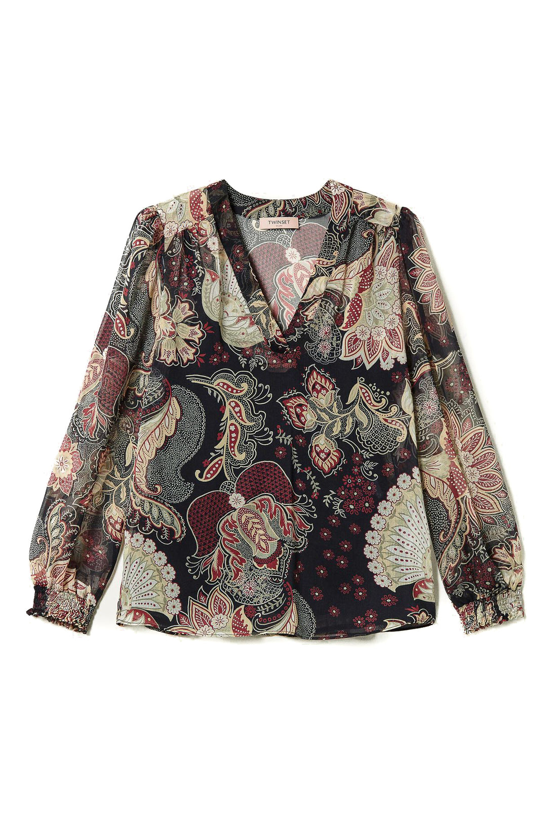 TWINSET Blusa in creponne a fiori - Mancinelli 1954