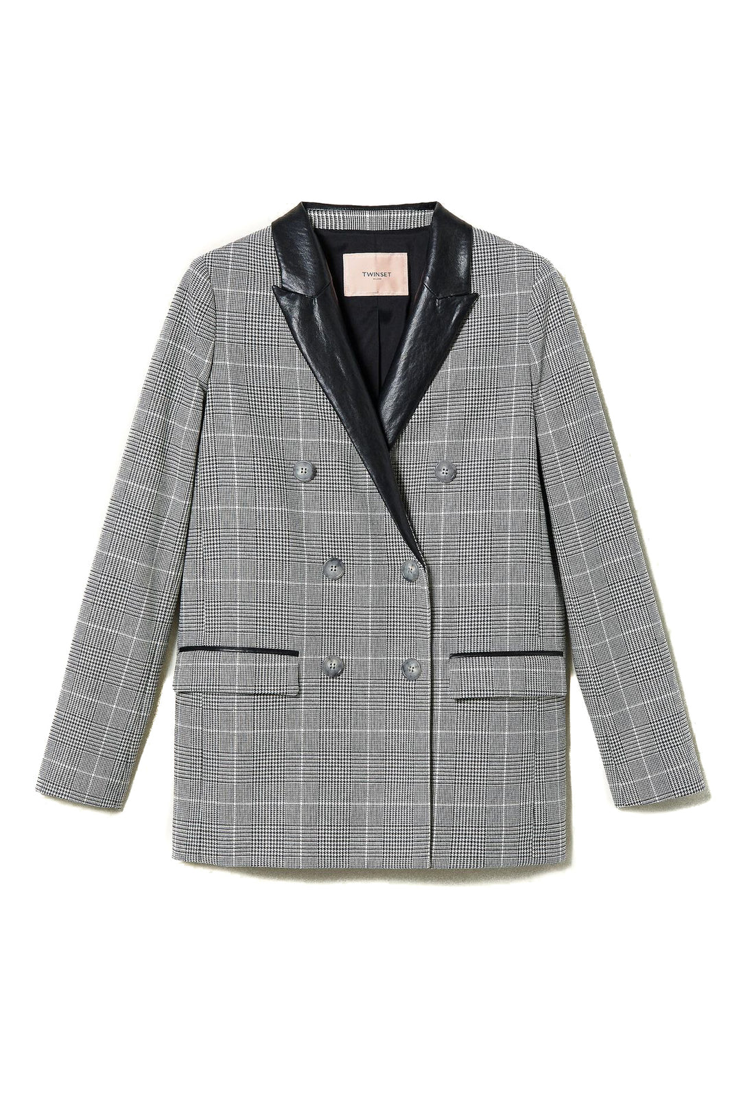 TWINSET Giacca in misto lana Principe di Galles - Mancinelli 1954