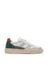 COURT 2.0 low-top white-wood sneaker in leather