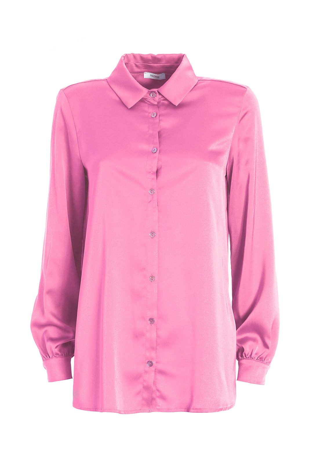 FRACOMINA Camicia over rosa in raso - Mancinelli 1954