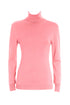 Slim pink turtleneck sweater