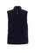 Navy blue quilted flannel vest with padding
