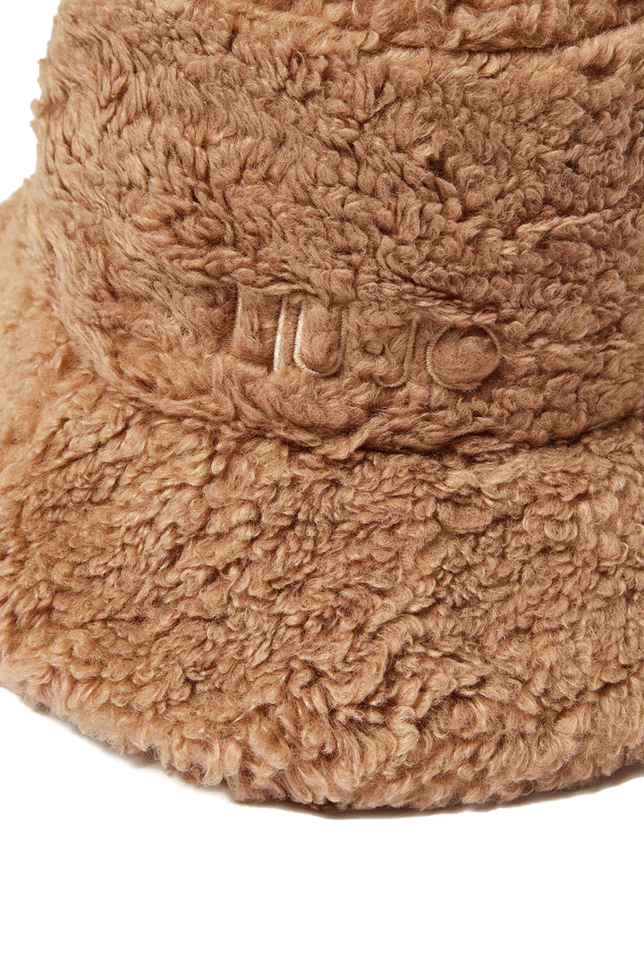 LIU JO Cappello cammello in teddy con logo - Mancinelli 1954