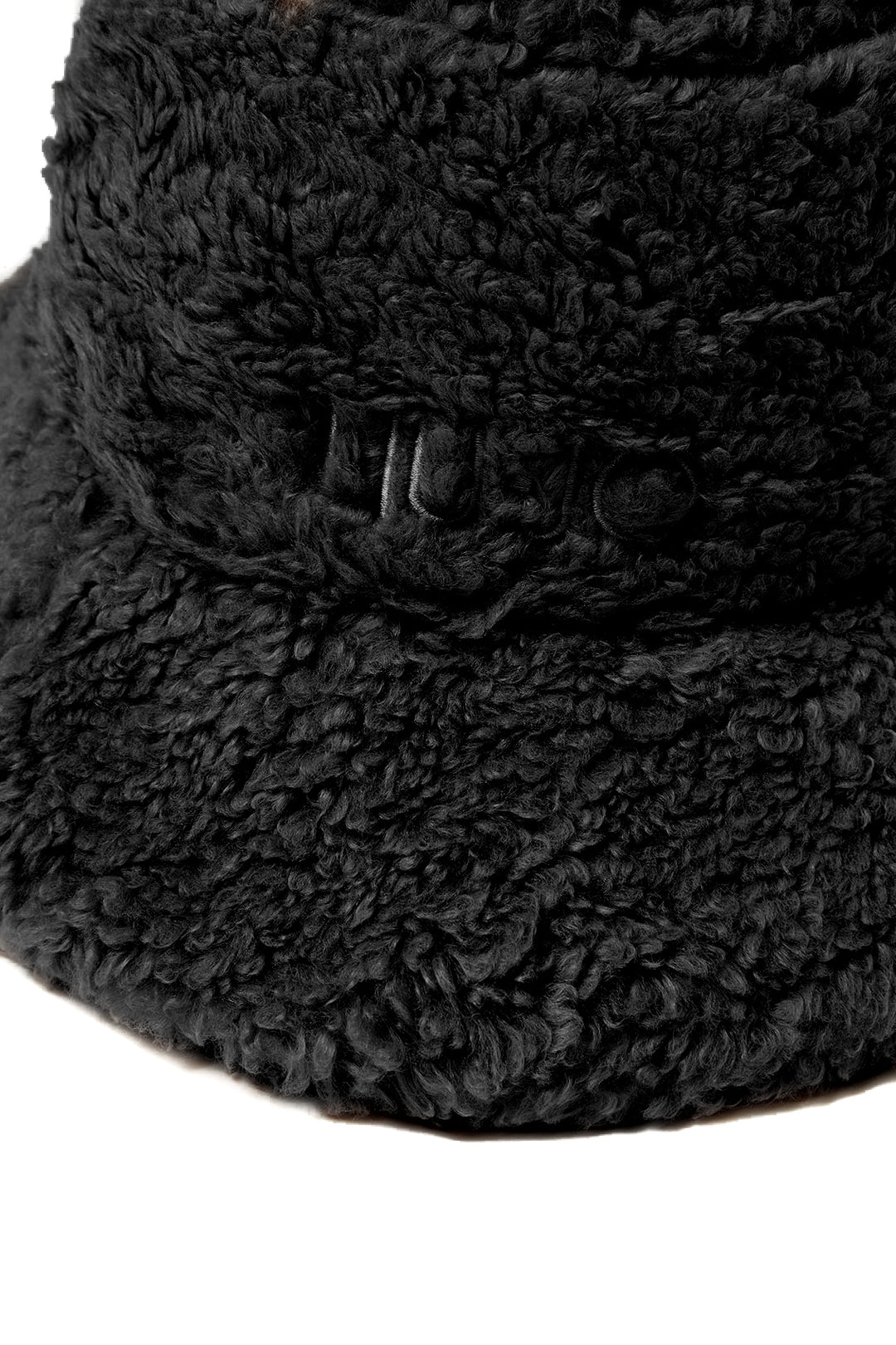 LIU JO Cappello nero in teddy con logo - Mancinelli 1954