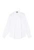 White shirt in stretch cotton poplin