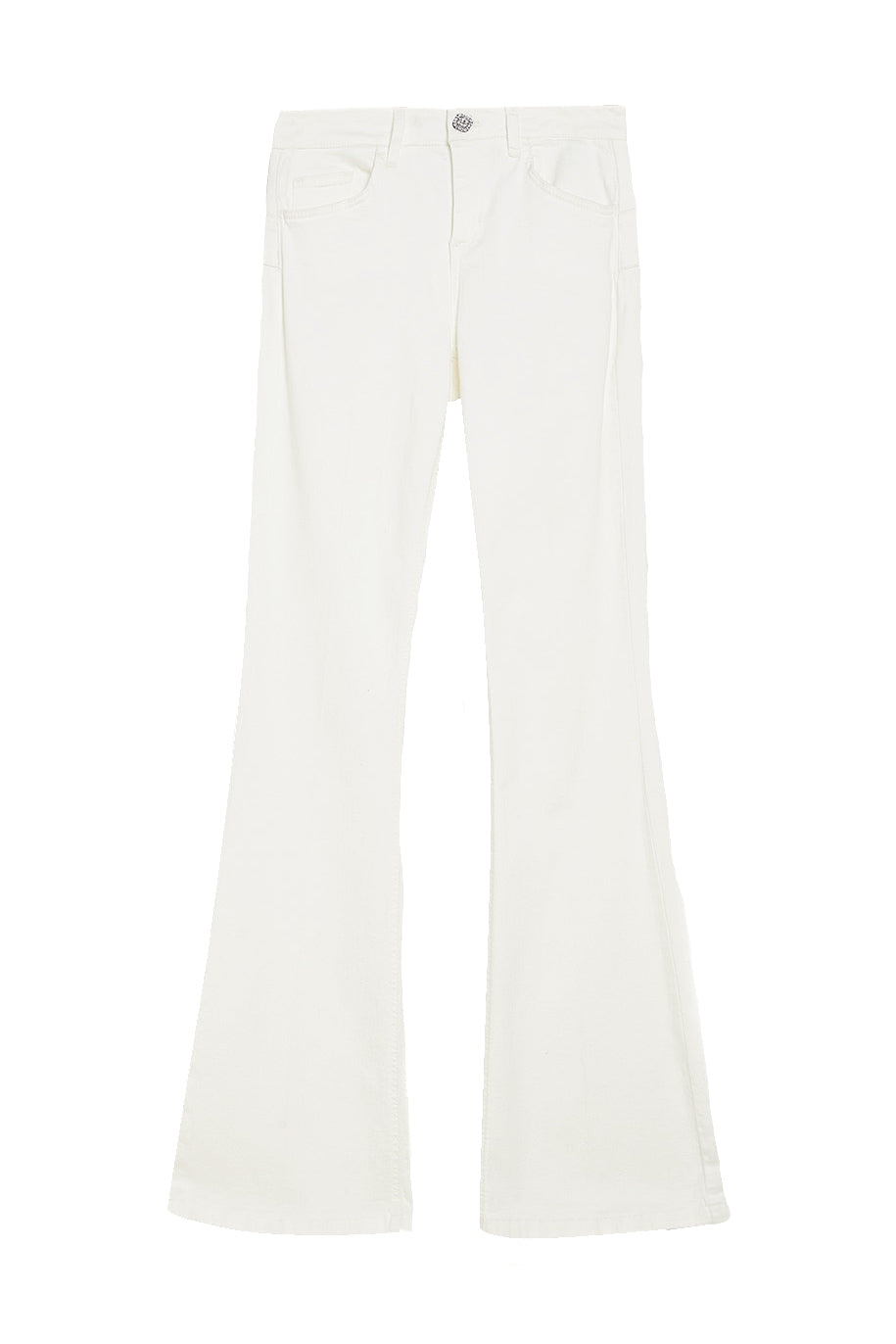 LIU JO Jeans flare in denim bianco stretch ecosostenibile - Mancinelli 1954