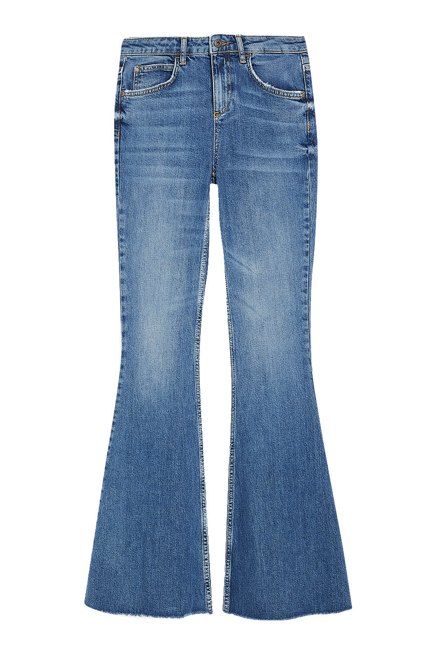 LIU JO Jeans flare in denim blu ecosostenibile - Mancinelli 1954