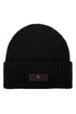 Black hat in wool blend tricot