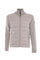 GILAD beige down jacket in nylon with knitted sleeves and collar