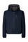 EZRA midnight blue reversible jacket with hood