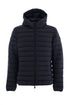 LUCAS black down jacket in nylon with hood