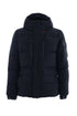 KLAUS black quilted parka in padded technical fabric
