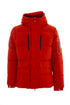 KLAUS orange quilted parka in padded technical fabric