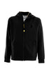 Black sweatshirt in technical fabric with hood with US Polo Assn. logo.