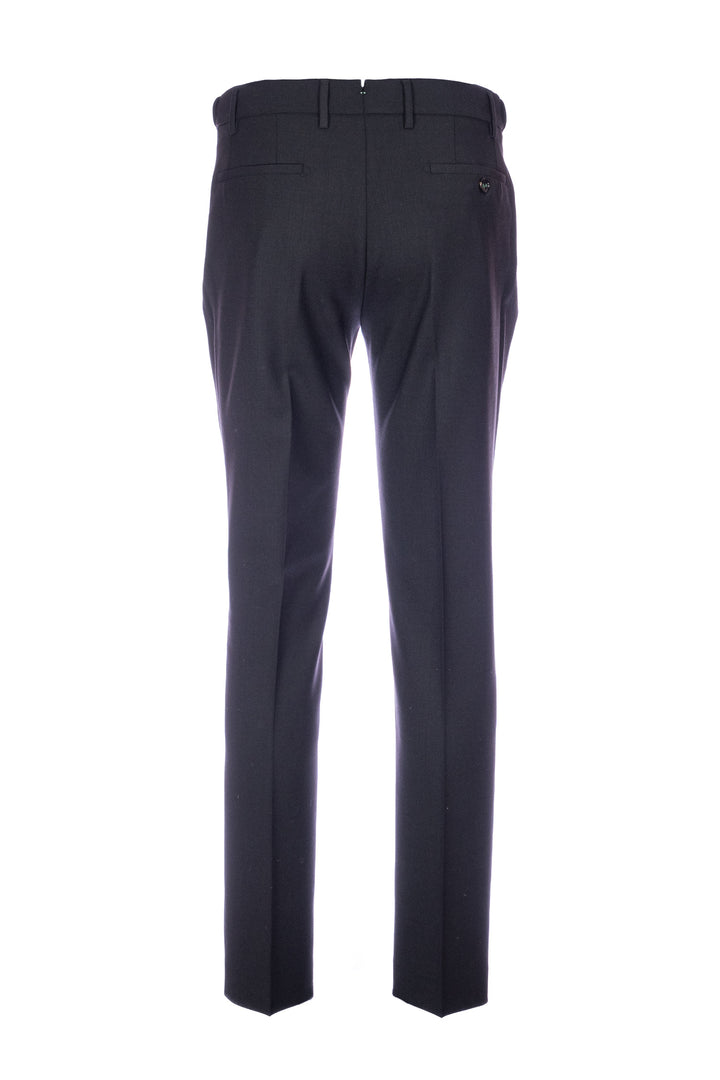 BERWICH Pantalone nero in misto lana stretch - Mancinelli 1954