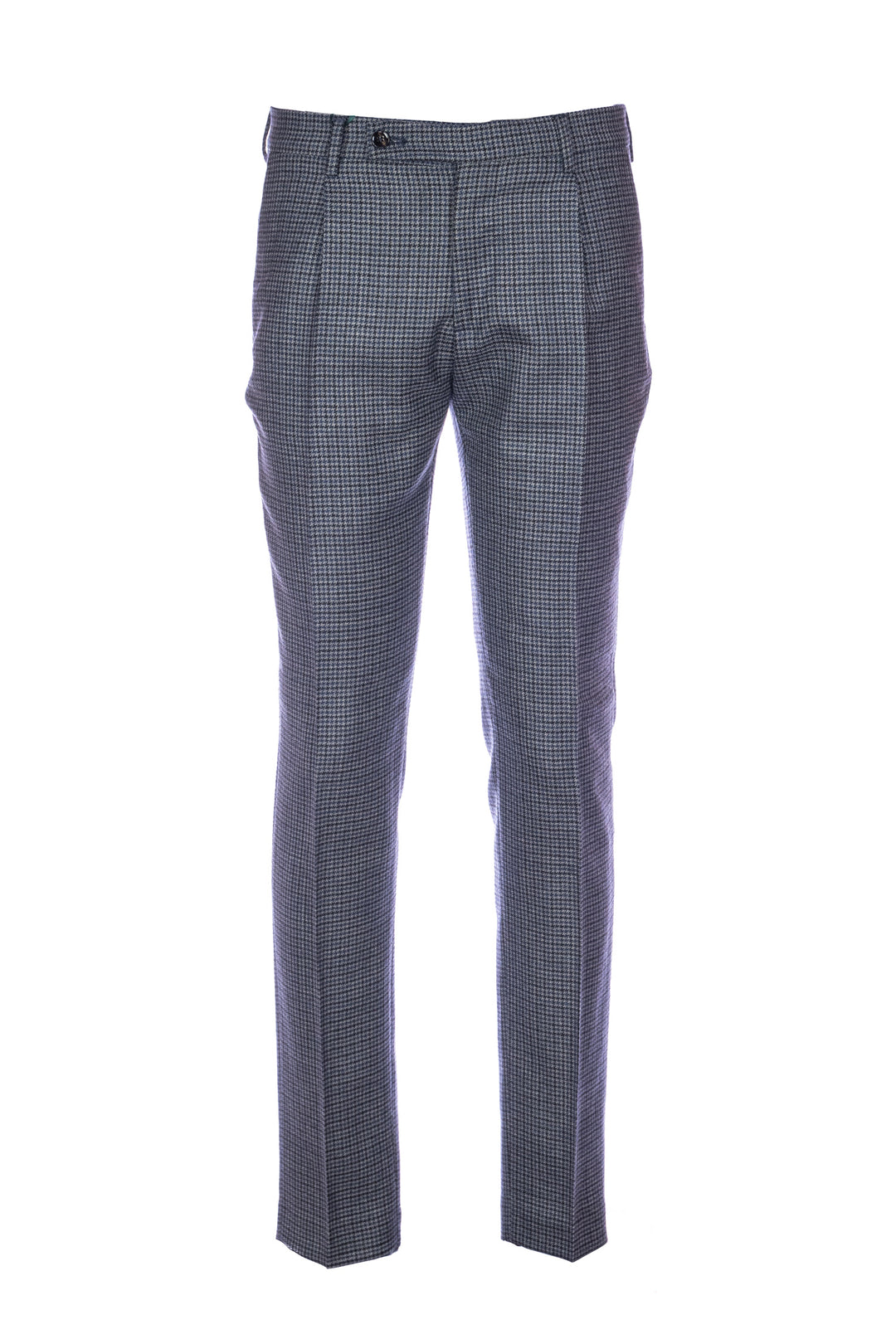 BERWICH Pantalone pied de poule grigio in lana vergine stretch con una pince - Mancinelli 1954