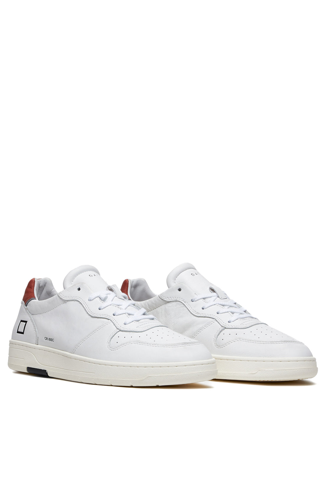 DATE Sneaker Court Basic White-Brick - Mancinelli 1954