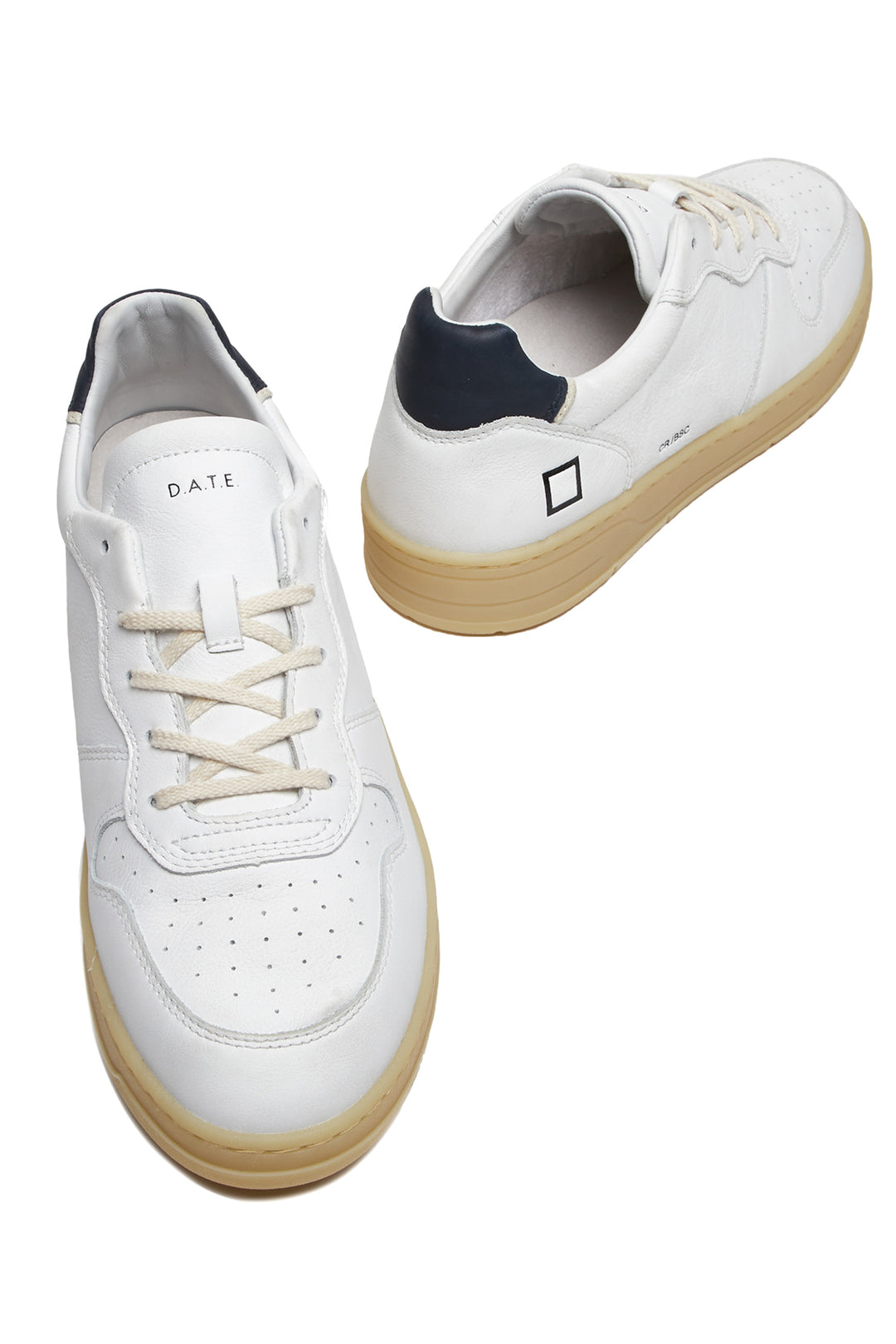 DATE Sneaker Court Basic White-Blue - Mancinelli 1954