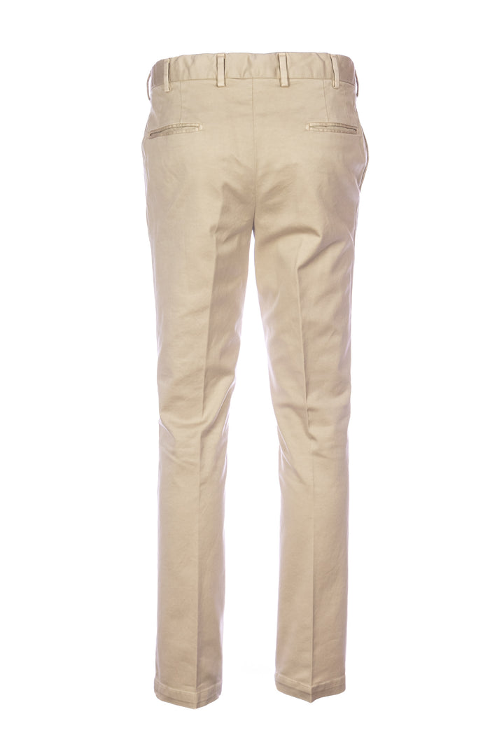 DEVORE Pantalone beige in tessuto tecnico con vita elastica - Mancinelli 1954