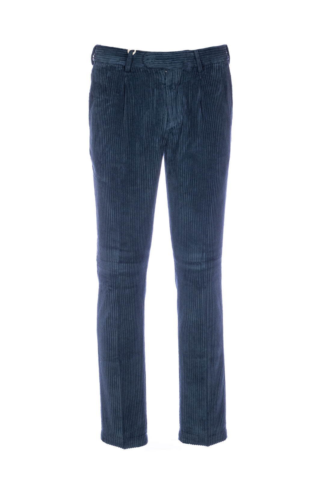 DEVORE Pantalone blu in velluto rocciatore con vita elastica - Mancinelli 1954